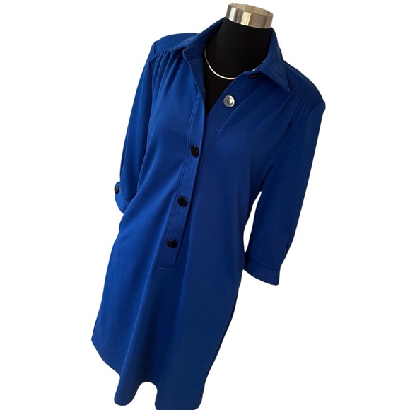 Vintage Other - Draper’s & Damon’s lounger house dress blue with pockets size 8 medium